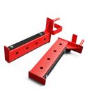 Dos soportes para barra para Power Rack Black Line con protectores plásticos
