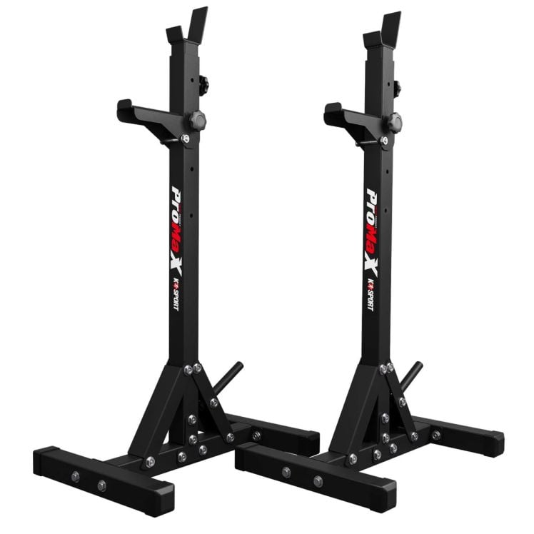 Juego de soportes para barra K-Sport compuesto por dos soportes independientes de acero negro