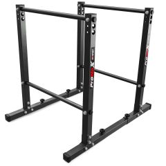 Barras paralelas estables para dips y entrenamiento con peso corporal, estructura robusta de acero