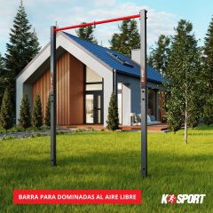 Barra para dominadas al aire libre