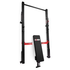 Rack de pared plegable con banco plegable