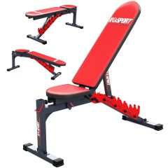 Différents réglages du banc de musculation