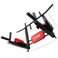 Vista prospettica della combinazione montata barra-parallele 2-in-1 K-Sport