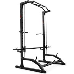 Máquina Smith multipower para gimnasio en casa con barra de dominadas y soporte para discos