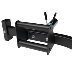 Stevige greepconstructie van de Trap Bar Hex Bar 142 cm – ergonomische dubbele handgrepen voor deadlifts en shrugs
