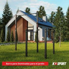 Barras Fijas de Jardín con Barra de Dominadas