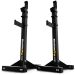 Supporti bilanciere regolabili Black Line Pro – struttura massiccia per squat e panca