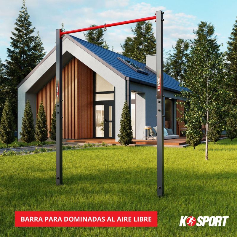 Barra para dominadas al aire libre