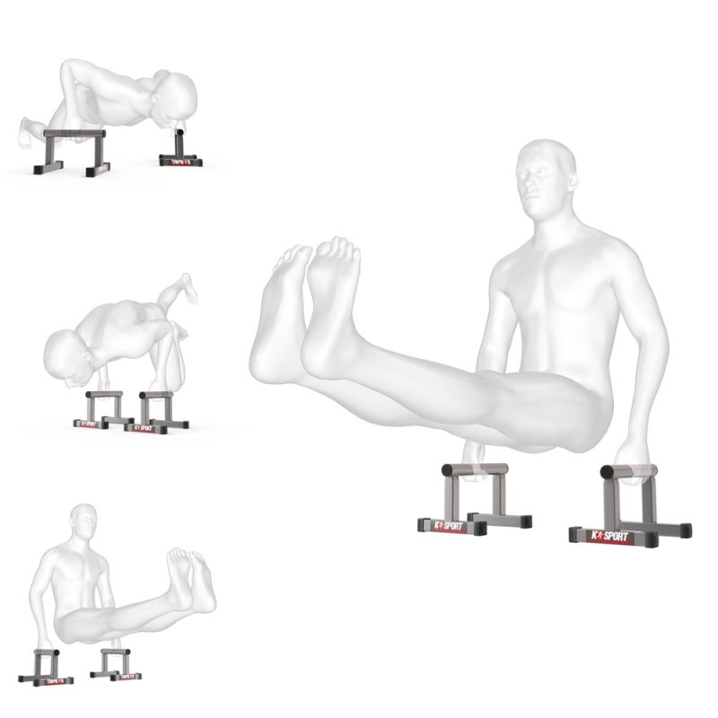 Ejercicios en los agarres para flexiones