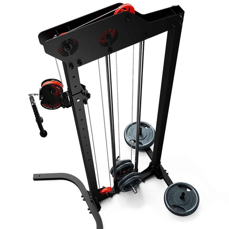 Estación de poleas independiente – Lat pulldown regulable en altura