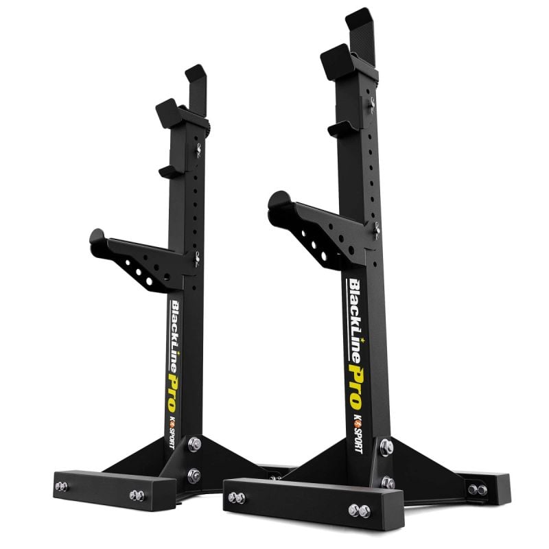 Support D'haltères Réglable – Acier, Charge Max 136 Kg, Hauteur 67 Cm, Autoportant, Pour Haltères Courts (22,7/36,3 Kg)
