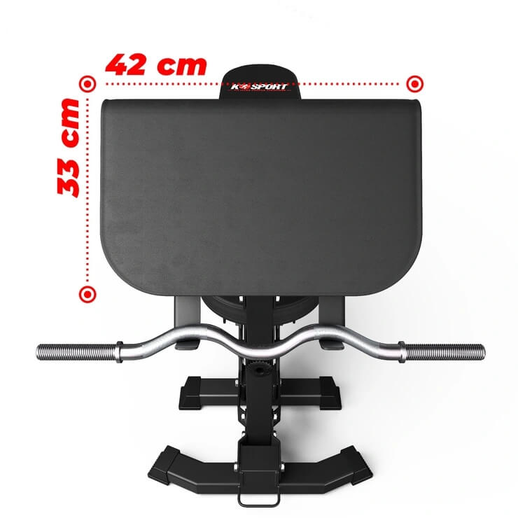 Apoyo acolchado para los brazos del accesorio de curl Scott, de 42 cm de ancho y 33 cm de alto