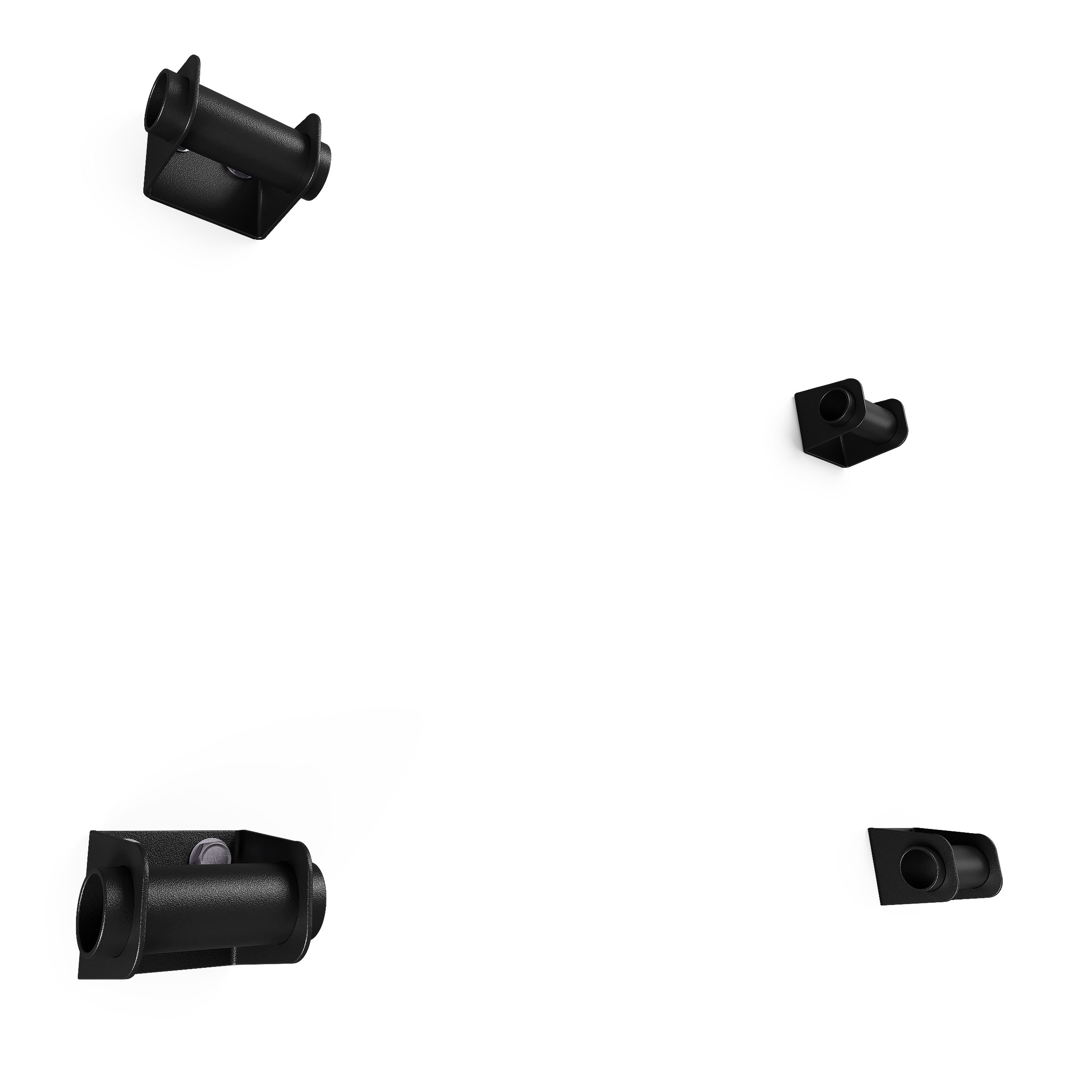 Quattro supporti da parete robusti per il montaggio della stazione 2-in-1 trazioni e dips