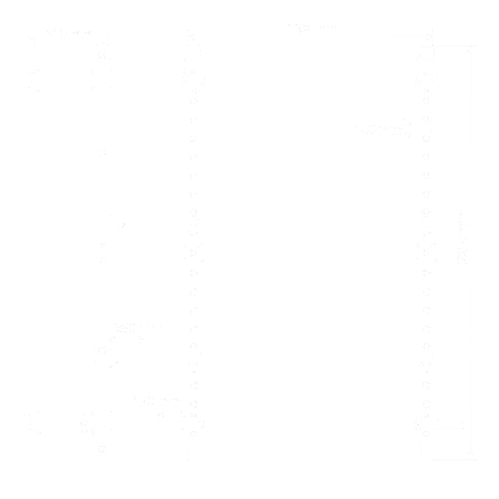 Données techniques - Demi-rack pliable pour montage mural
