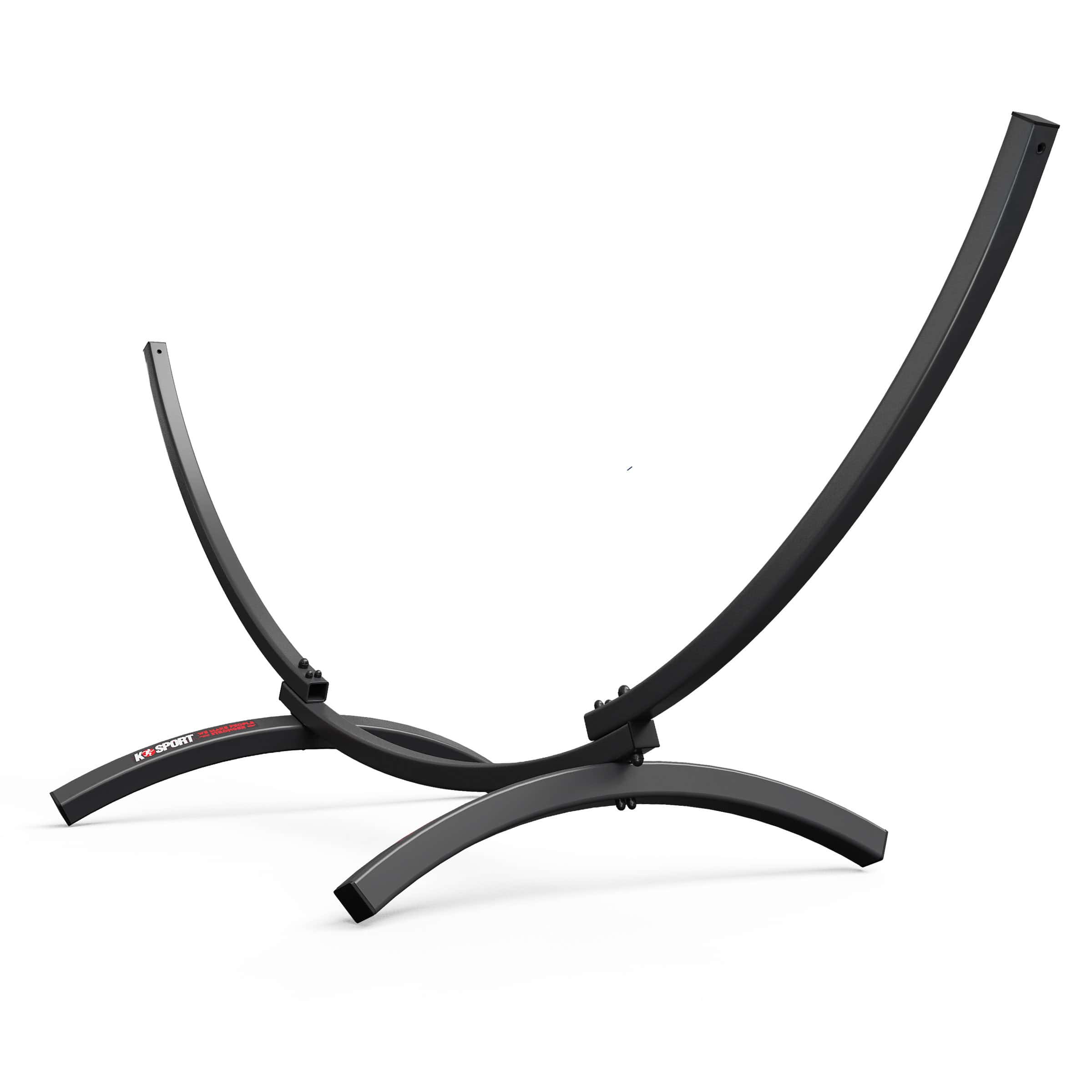 Structure stable de hamac en acier noir pour extérieur
