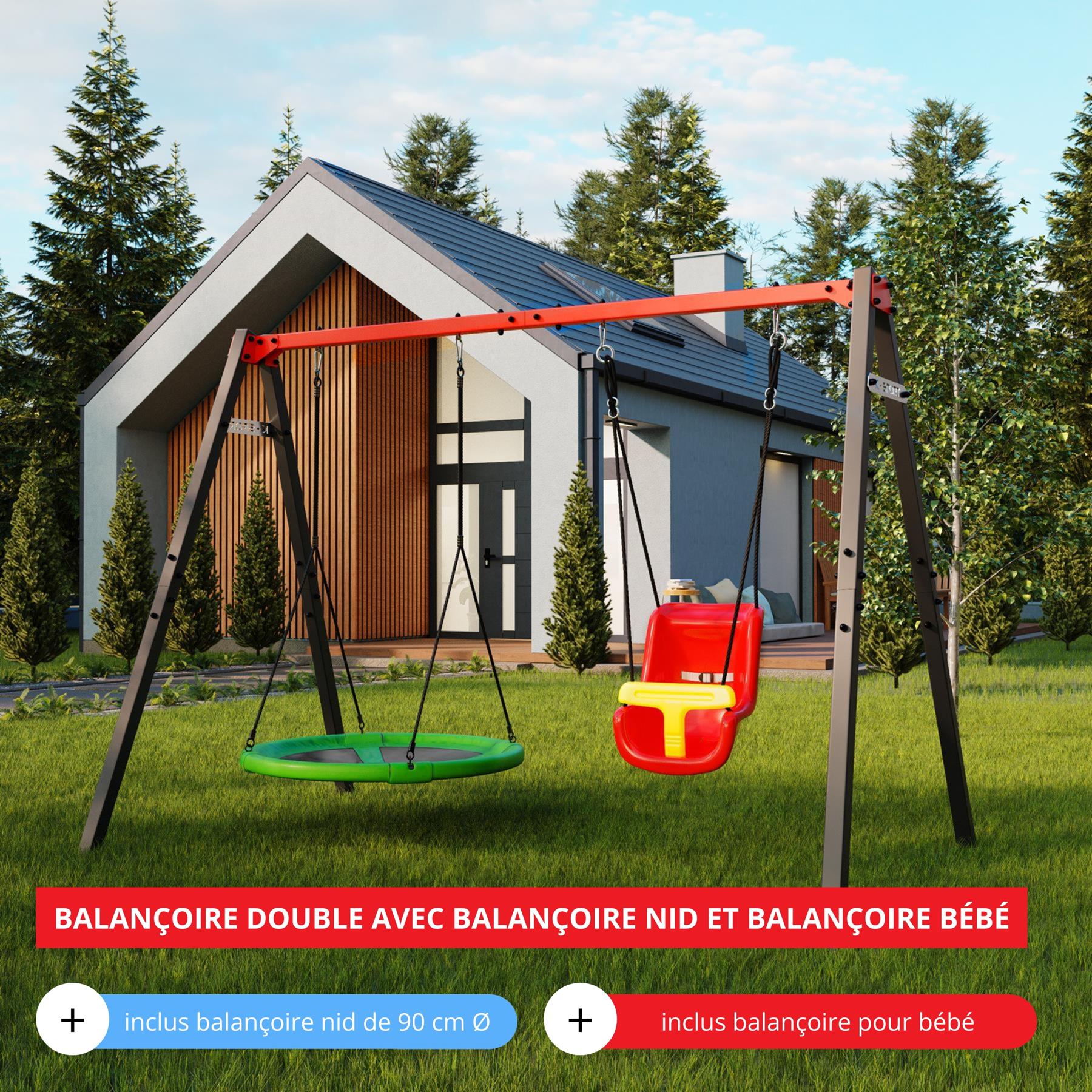 Balançoire avec nid et balançoire bébé