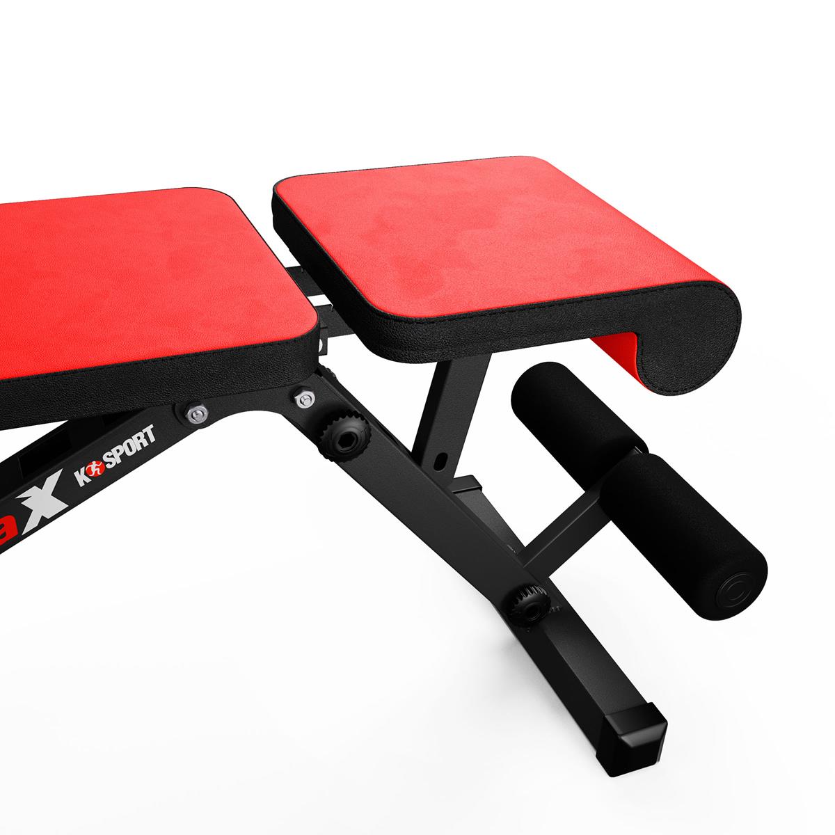 Vue détaillée de l’assise et du rembourrage du banc pliable
