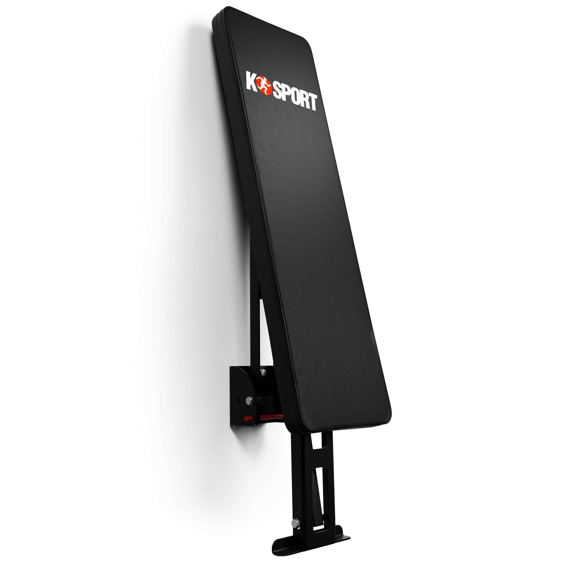 Banco de pesas plegable para montaje en pared plegado