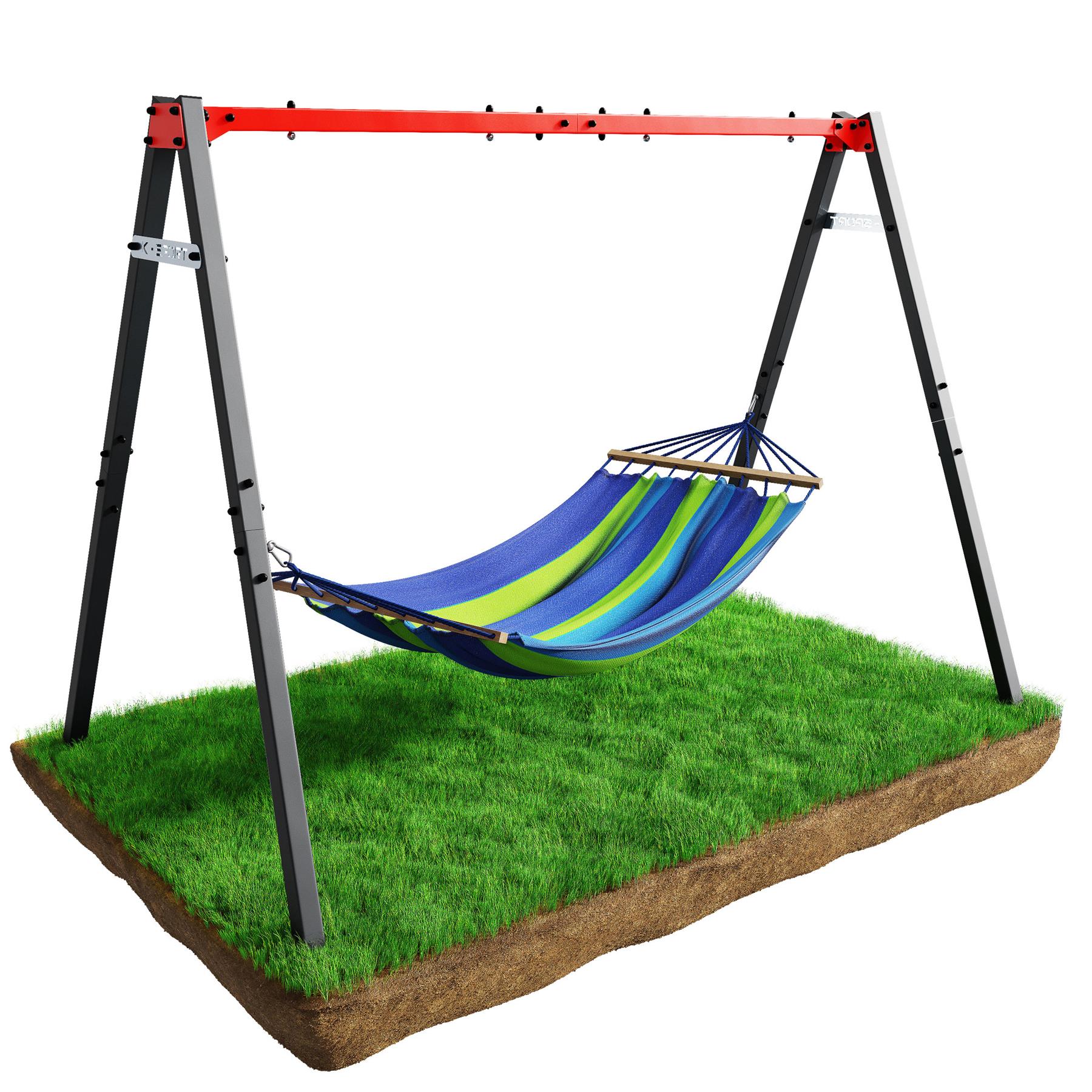 Estructura de columpio infantil con hamaca