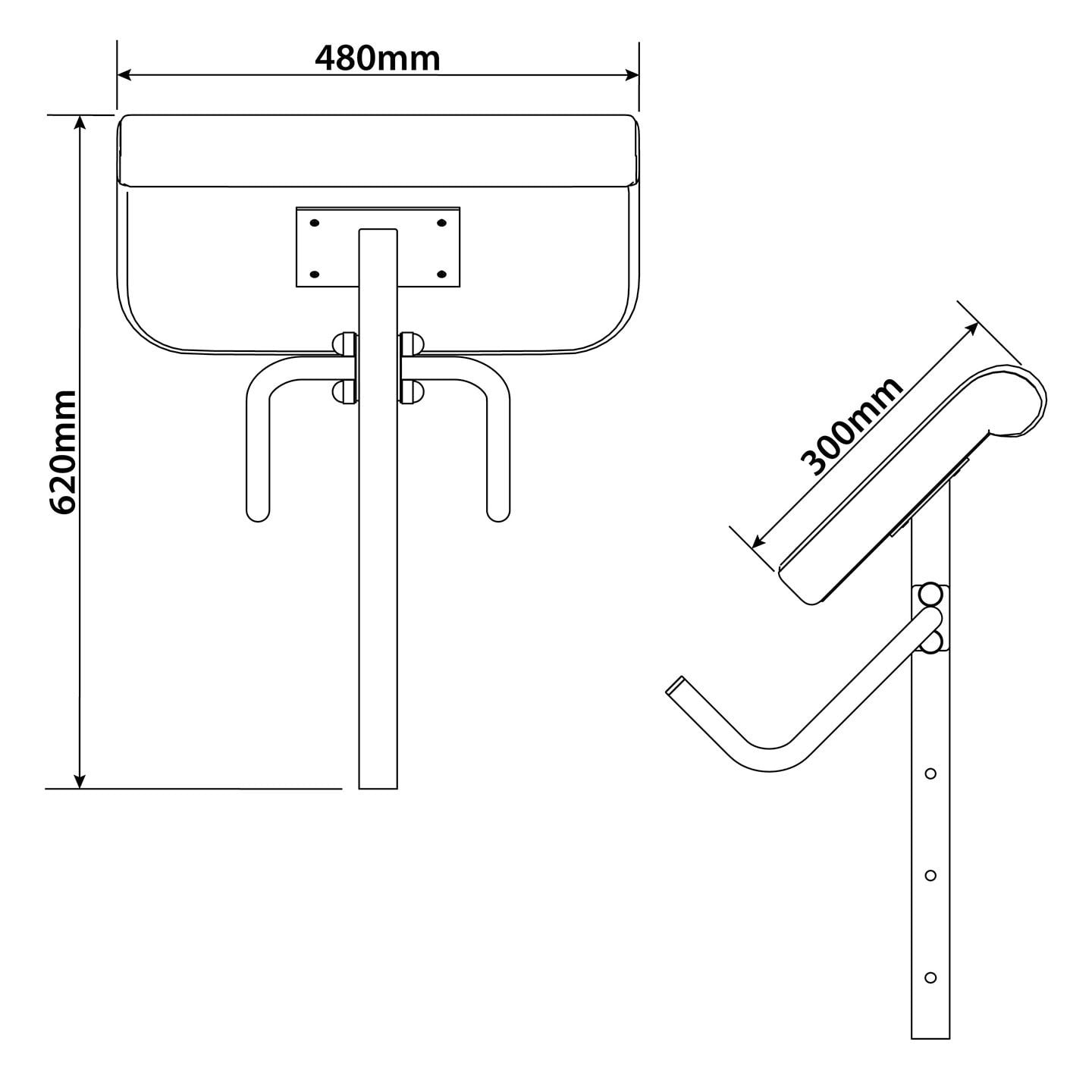 Données techniques - Curlpult pour banc d'entraînement avec support
