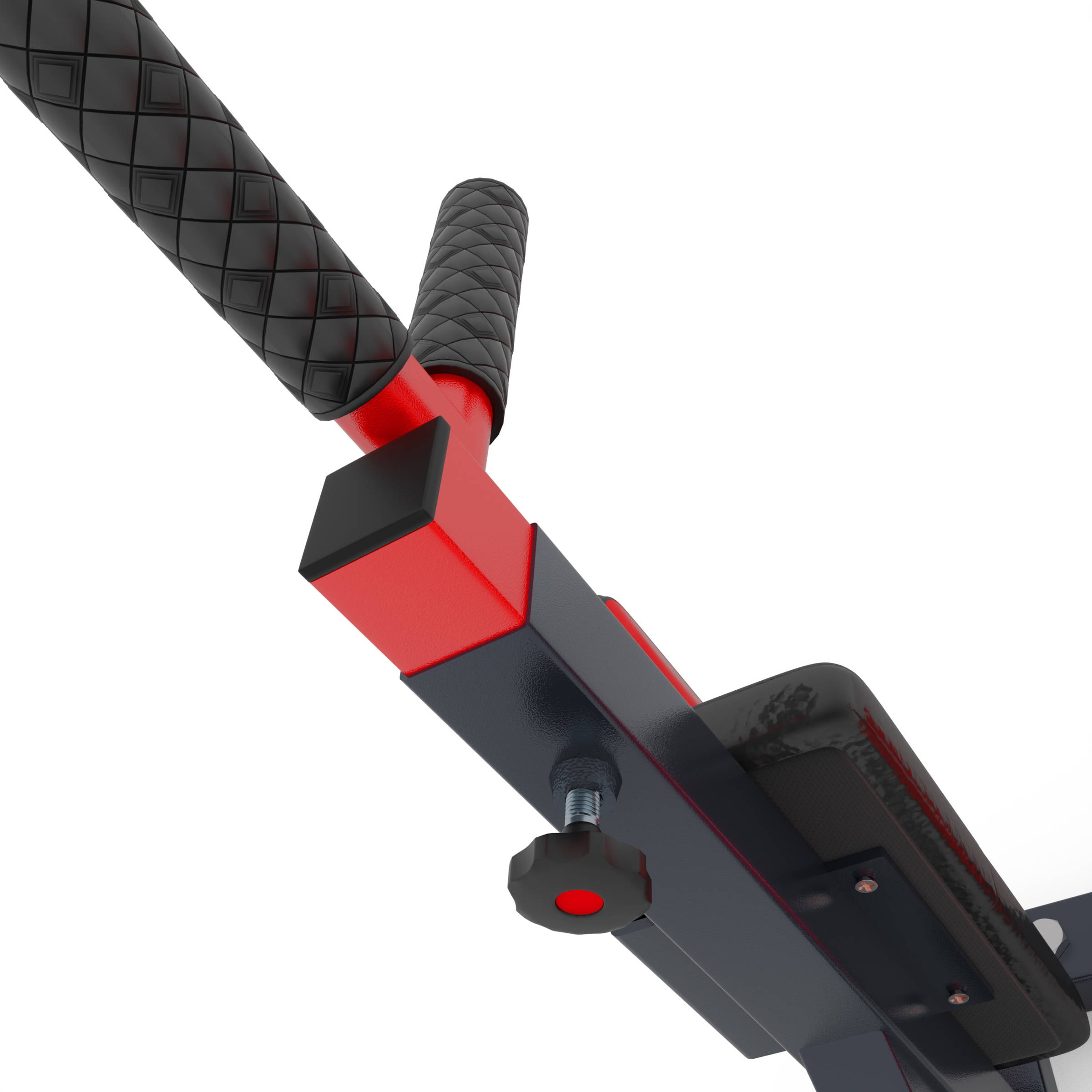 Vista Completa Dip Station con Guida Laterale per Montaggio a Parete