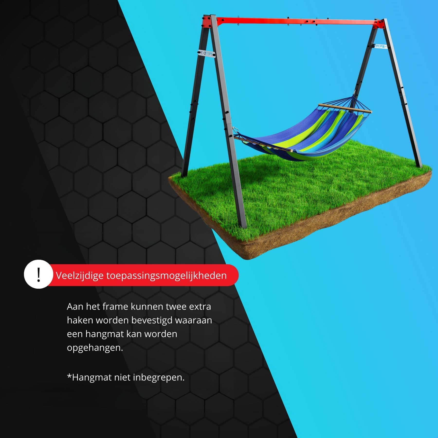 Kinderschommel frame met hangmat