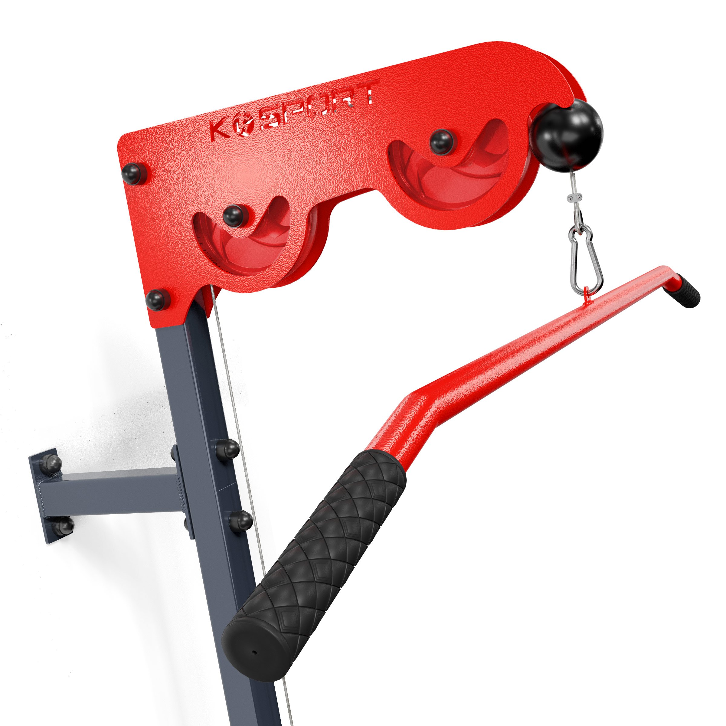 Vista superior del cable de lat pull