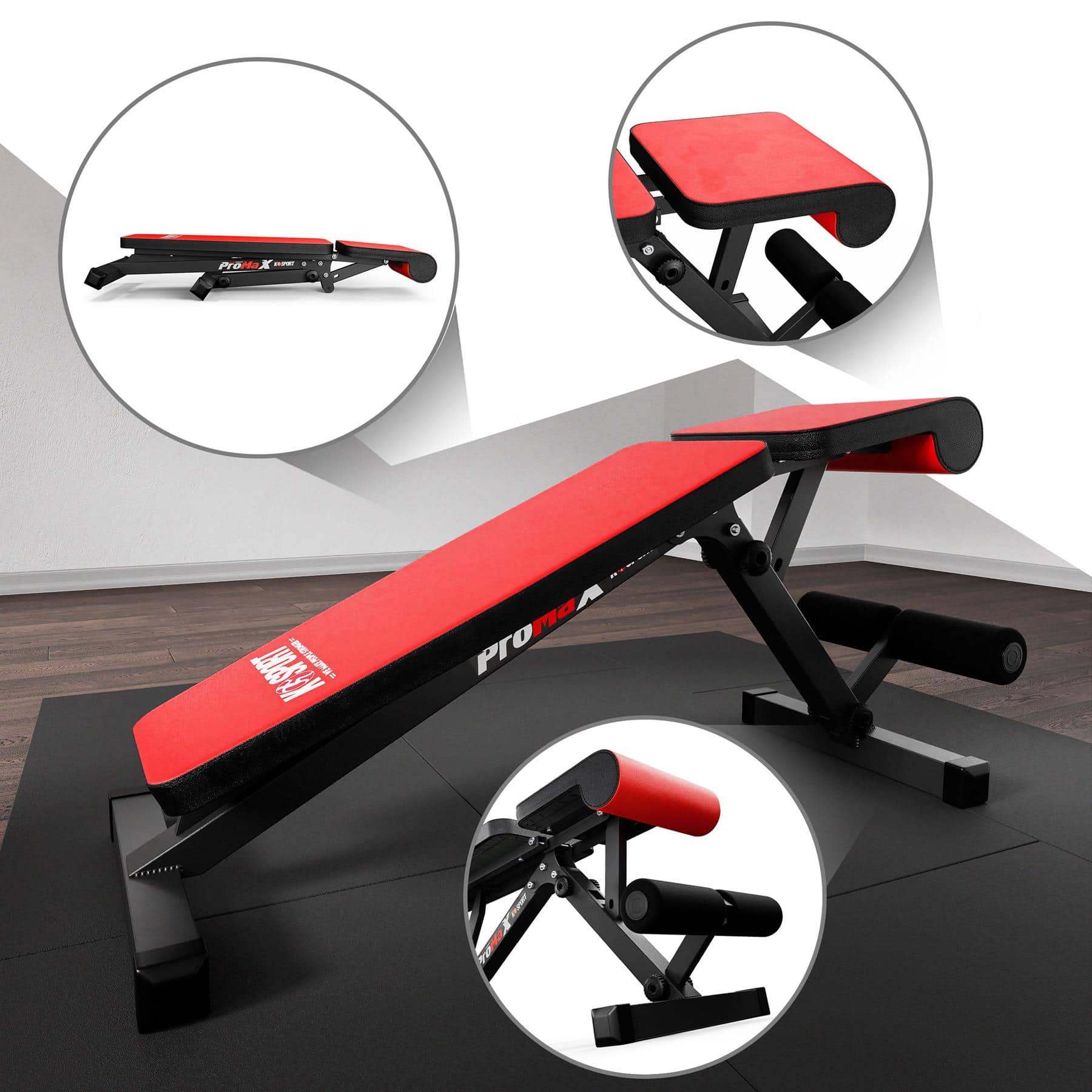 Banco plegable K‑Sport para home gym