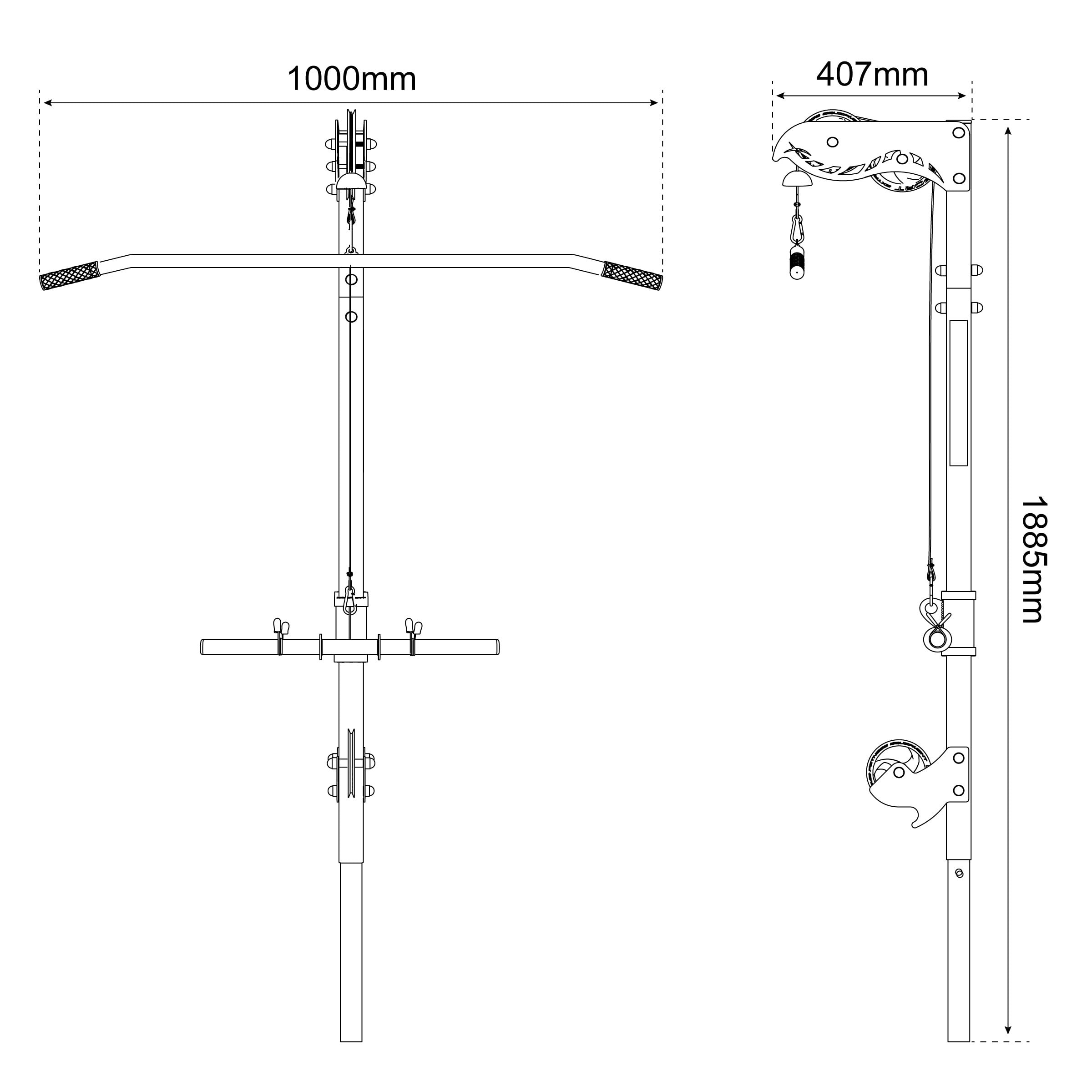 Hop-Sport Lat Pulldown Tower HS-1003LT