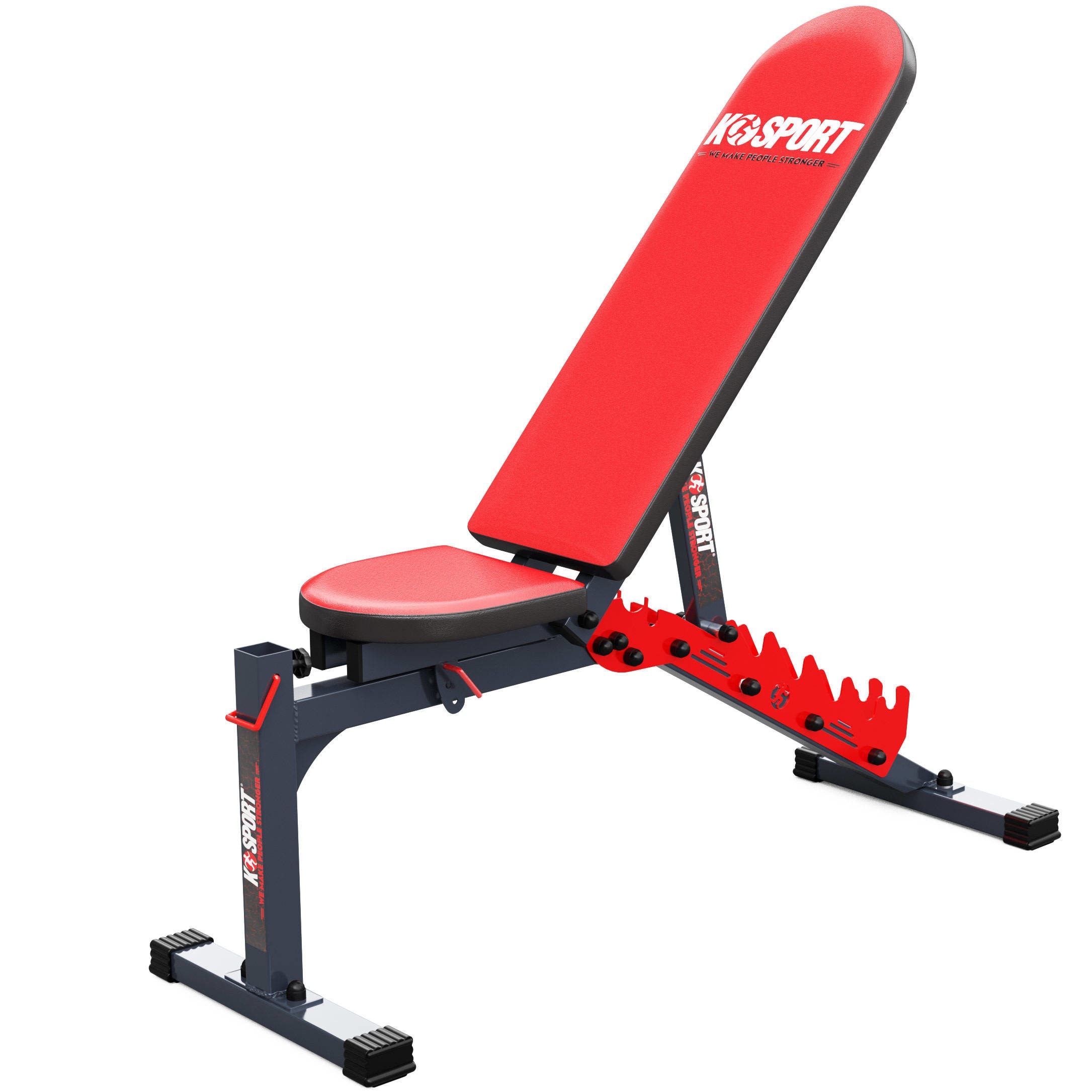 Panca per pesi regolabile K-Sport con design ergonomico, ideale per allenamenti di pesi e forza