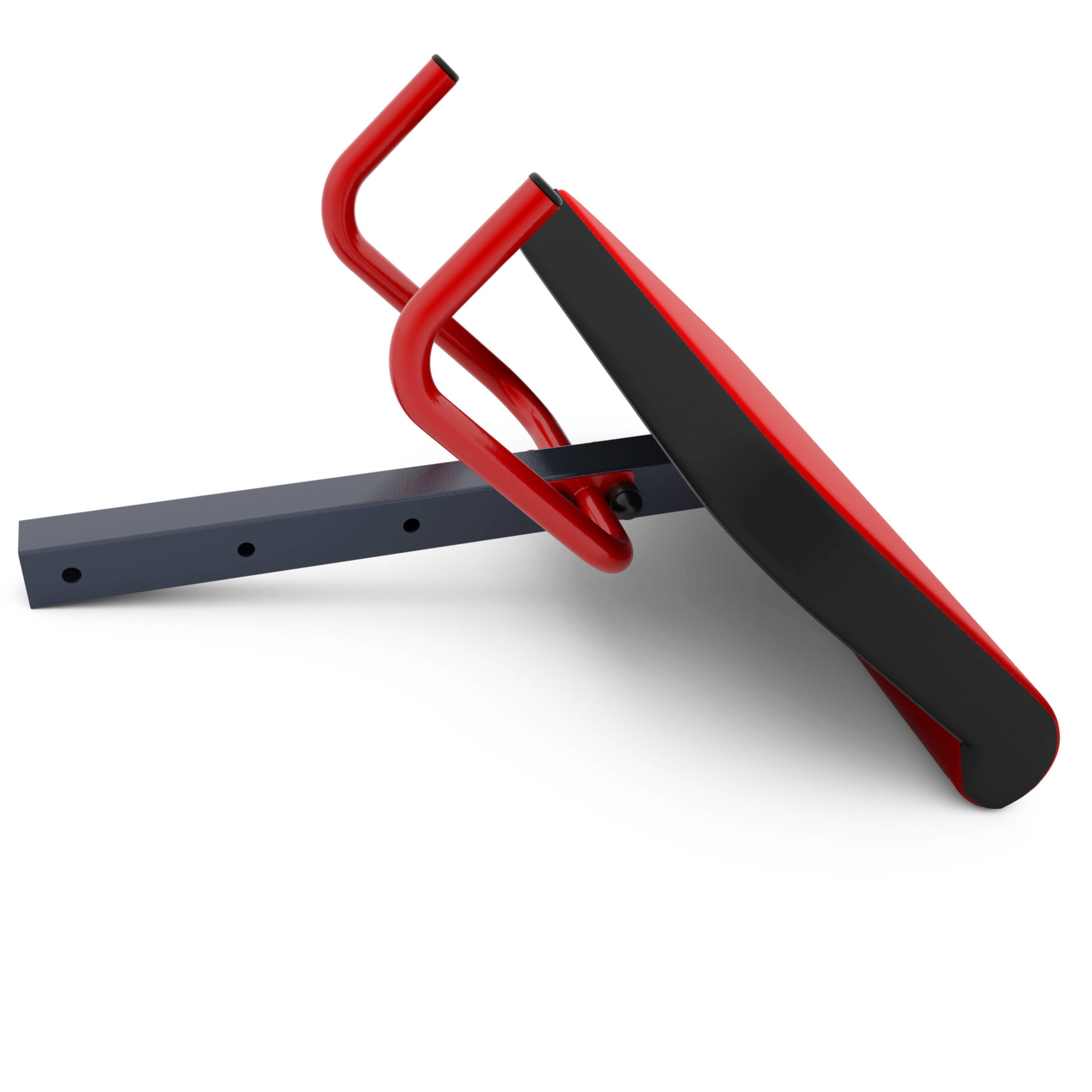 Vista lateral del soporte curl