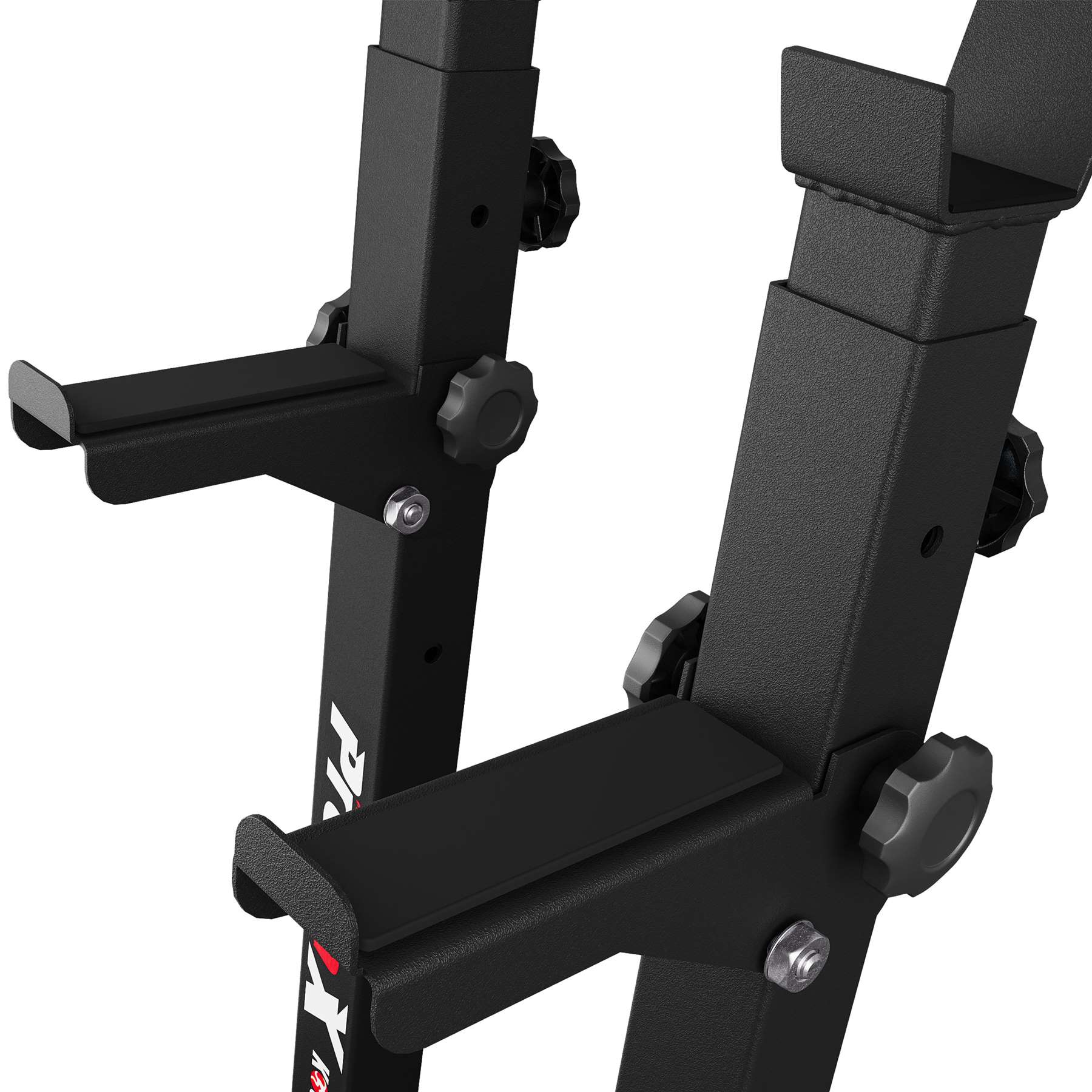 Primer plano de los soportes reforzados de 15 cm del Soporte Para Barra K-Sport
