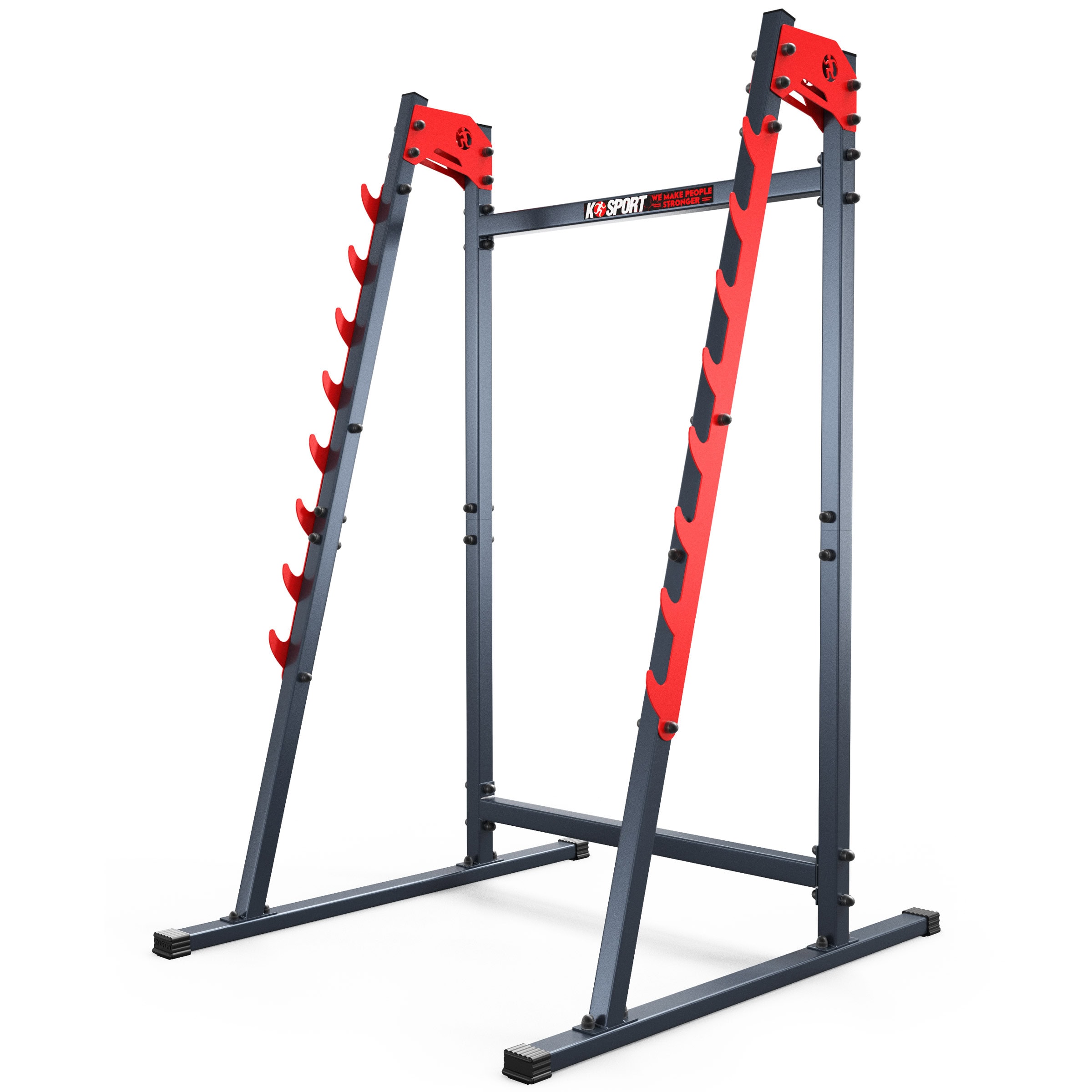 Soporte para barra larga - Rack para sentadillas con varios niveles