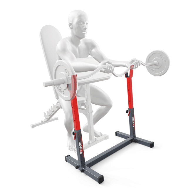 Oefeningen Squatrak voor halters voor curls