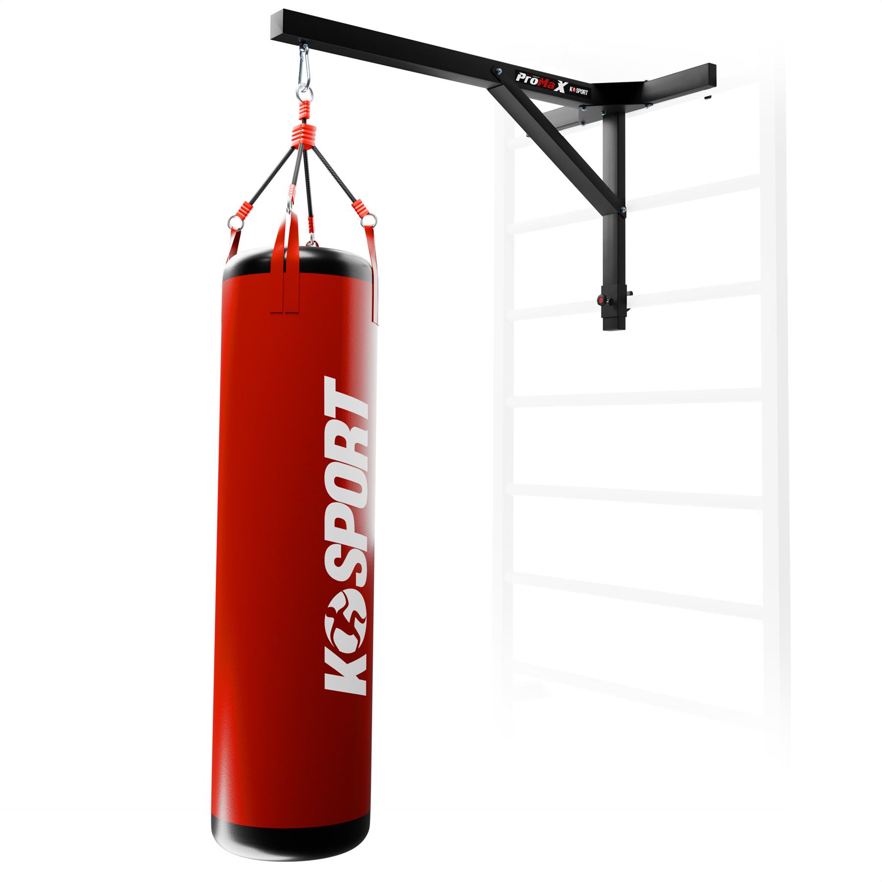 Sacco da boxe con supporto montato sulla spalliera – pronto all’uso