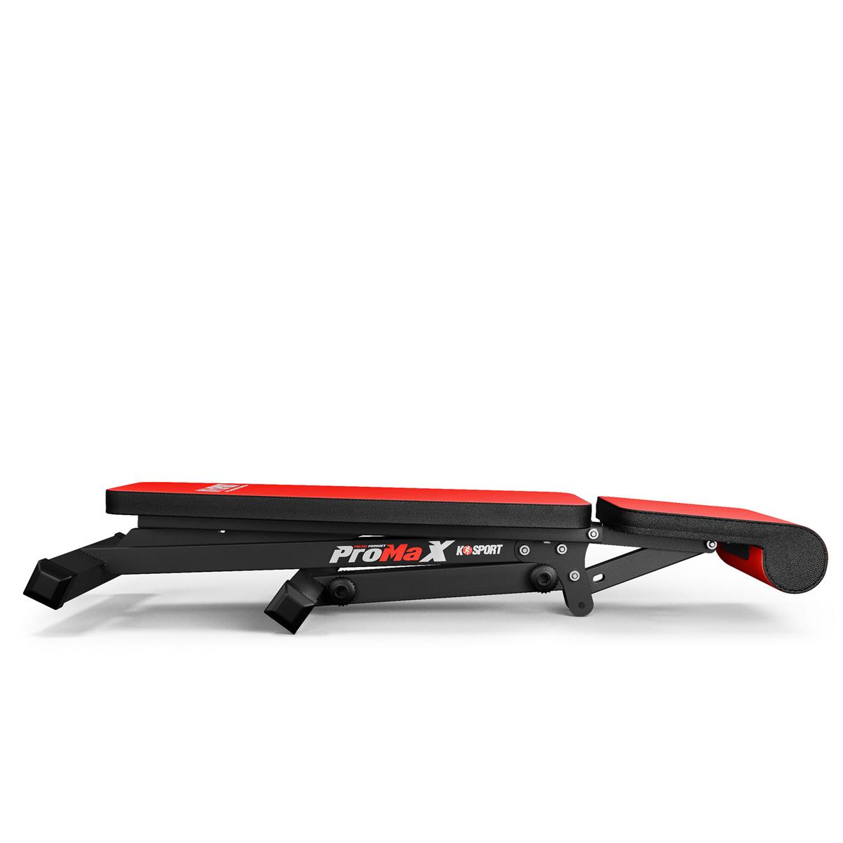 Banc de musculation plat avec coussin rouge