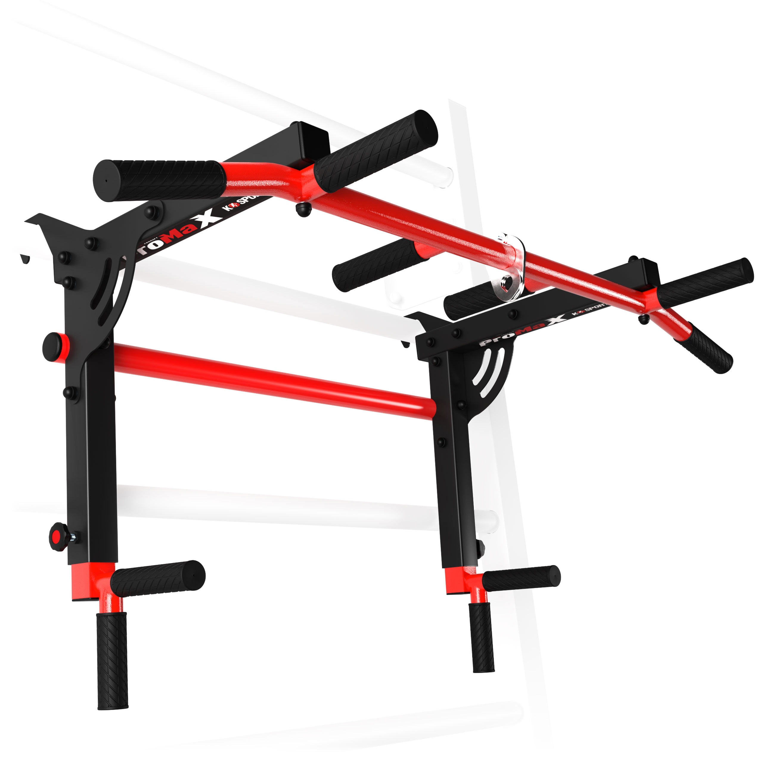 Trekstang voor montage aan het wandrek, met antislip handvatten