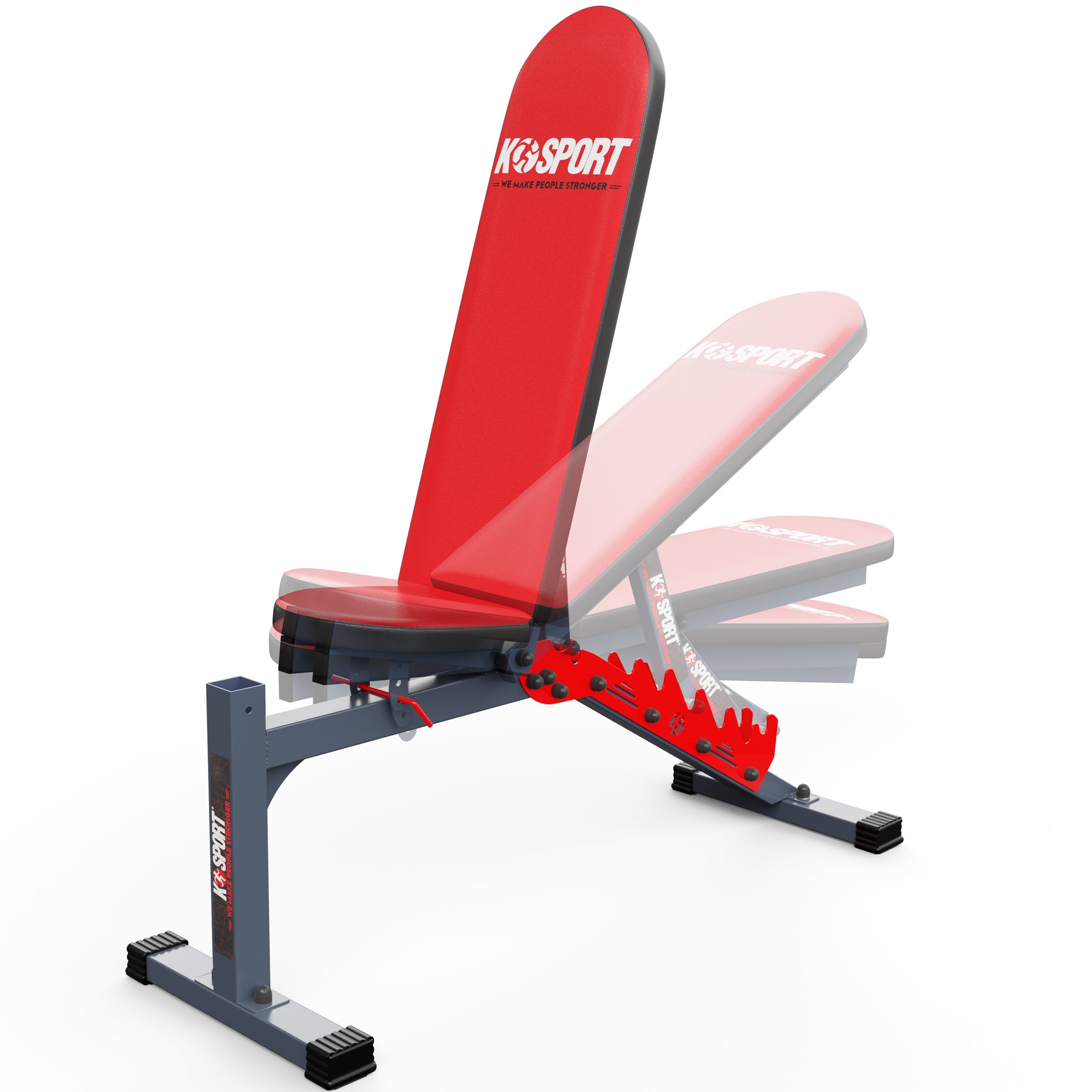 Verstelbare Olympische Incline Halterbank 2AX | HALTERBANKEN - FITNESS PRODUCE - Professionele Fitnessapparatuur