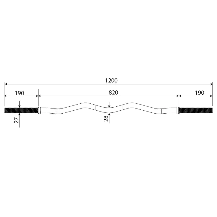 Datos técnicos barra curl Z