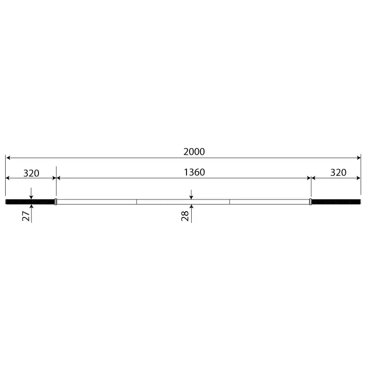 Datos técnicos barra 200 cm