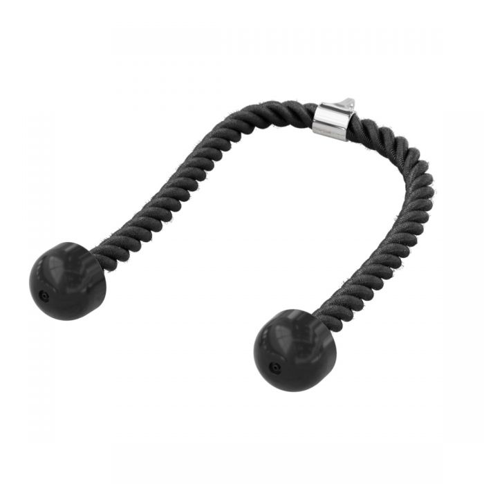 Harbinger Corda Per Tricipiti - Nylon Rivestito, Diametro 3,8 Cm, Impugnature A Sfera, Occhiello In Acciaio