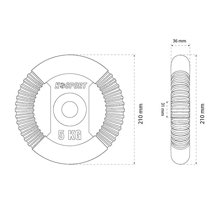 Dati tecnici disco per manubri