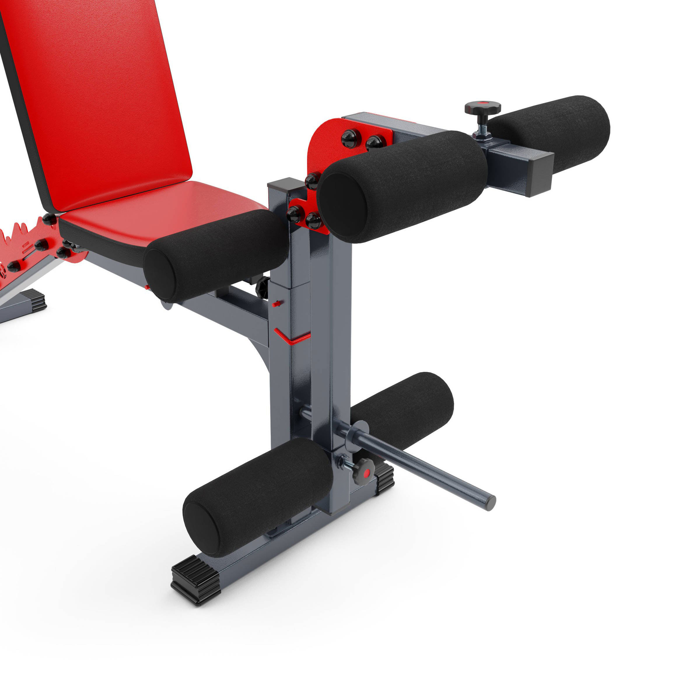 Soporte de pesas en el curl de piernas