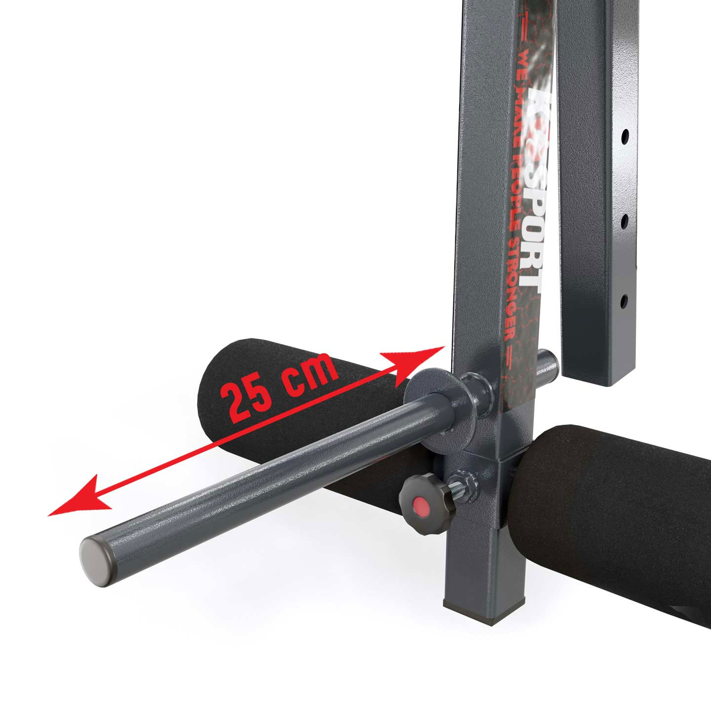 Tornillo de seguridad en el curl de piernas