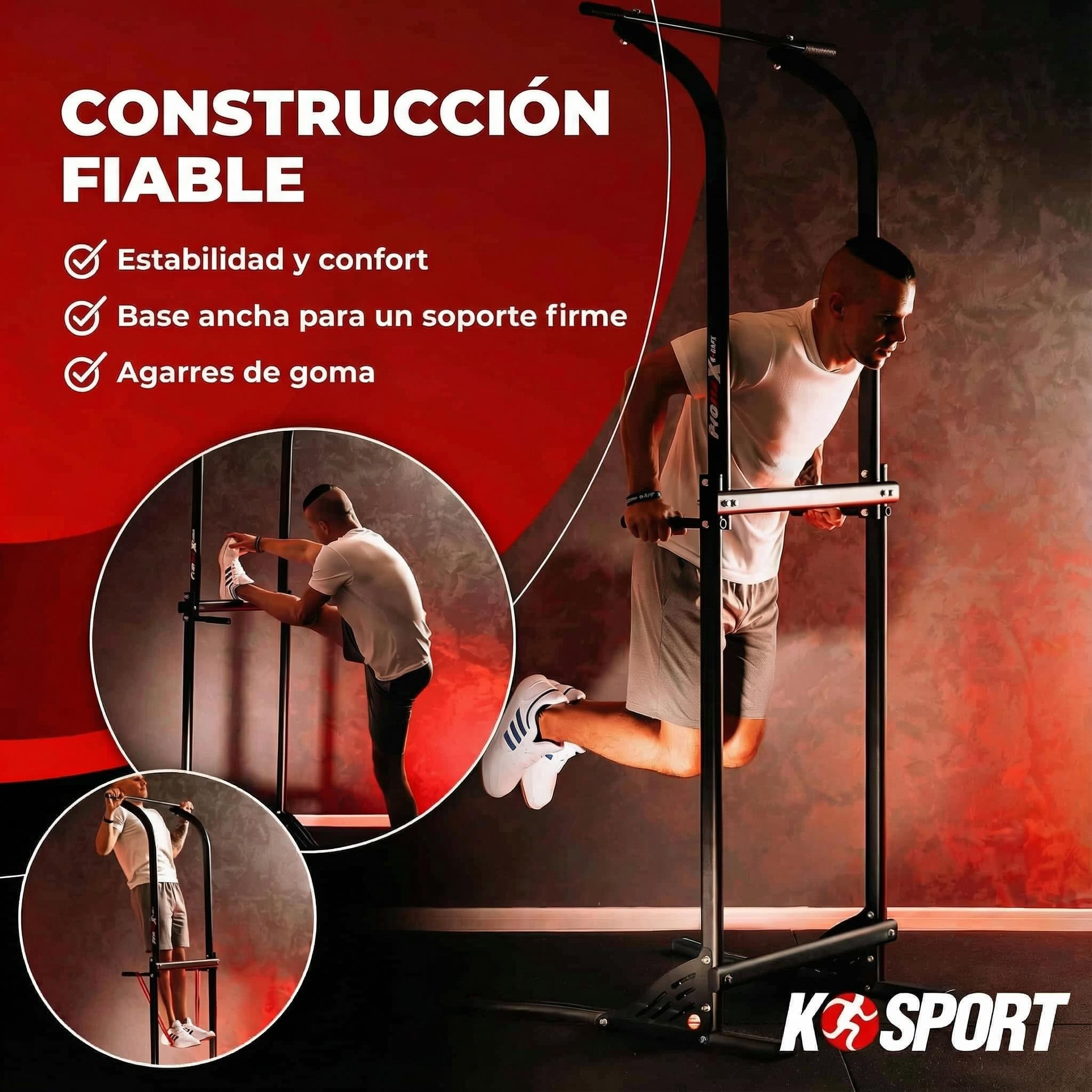 QYQCXGL Estación De Inmersión Power Tower Con Altura Ajustable, Barra De Dominadas, Estación De Inmersión Para Entrenamiento De Fuerza, Ejercicios Abdominales