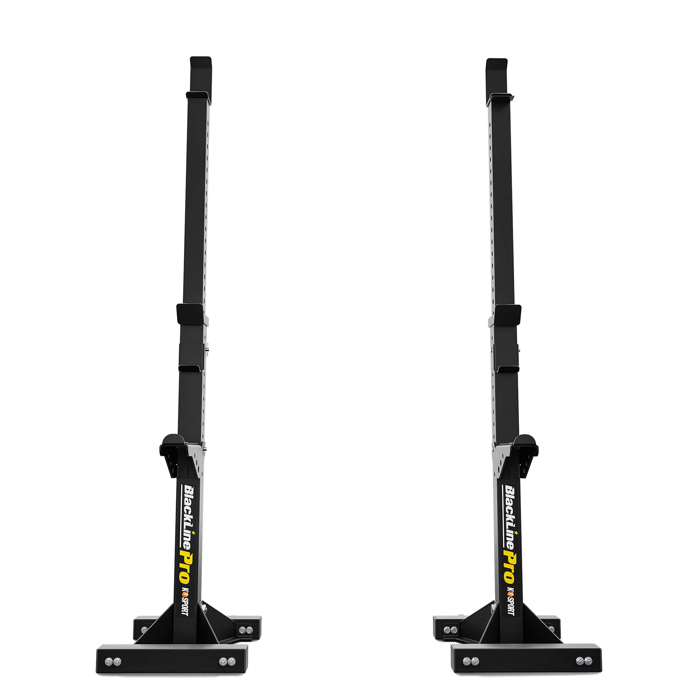 Soportes para barra independientes Blackline Pro – solución compacta para gimnasio en casa