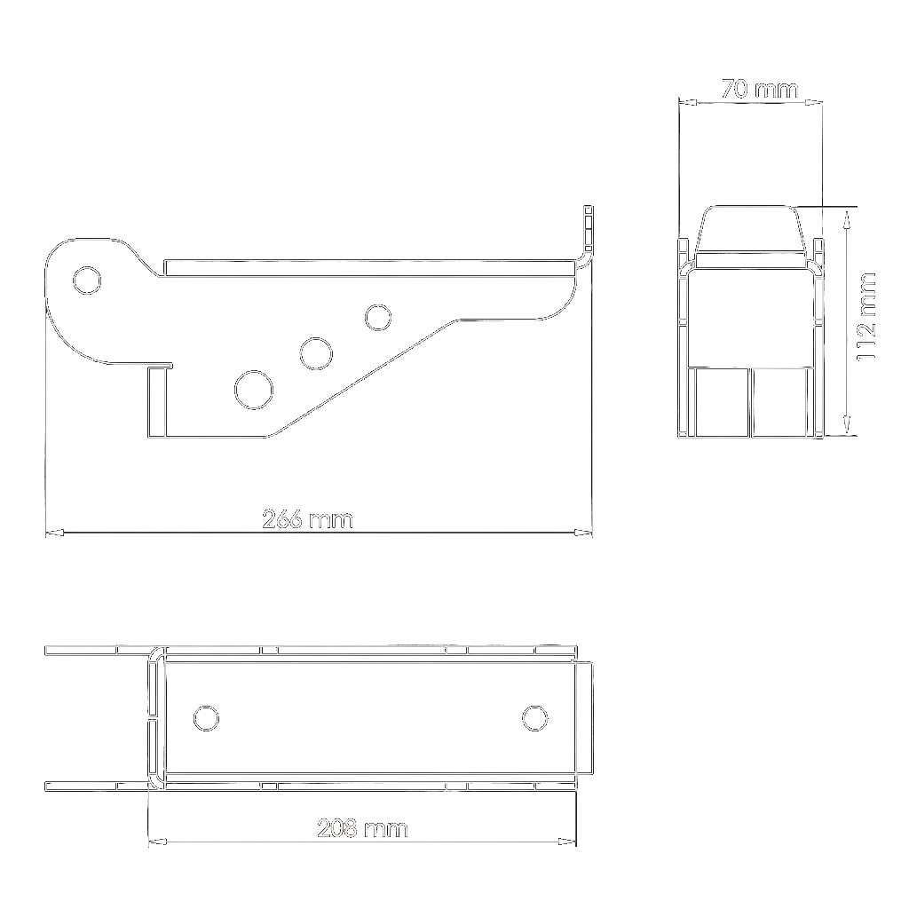 Datos técnicos - Soporte para barra para Black Line Pro - 1 ud.