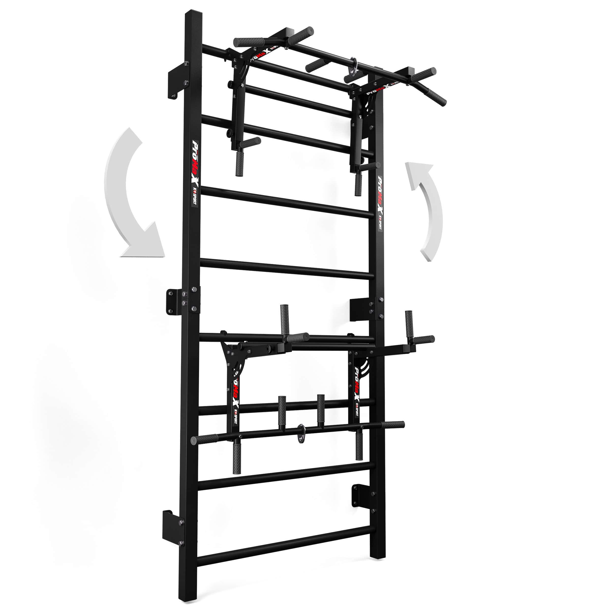 Optrekstang Wandmontage, Workout Training Bar Met Ophanging Training Haken, Multifunctionele Gym Foam Padded Grips For Dagelijkse Workout In Home Office Gym
