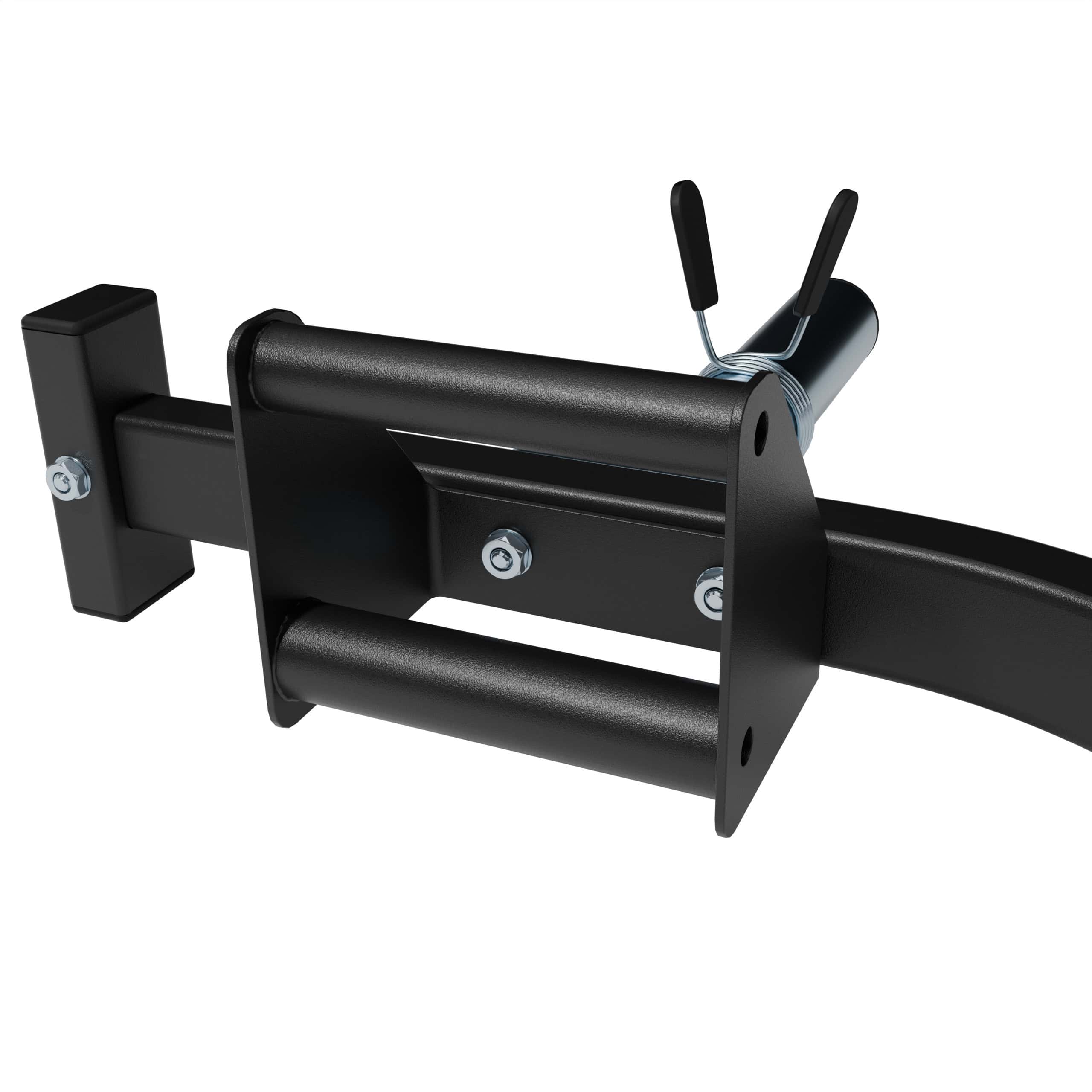 Stevige greepconstructie van de Trap Bar Hex Bar 142 cm – ergonomische dubbele handgrepen voor deadlifts en shrugs