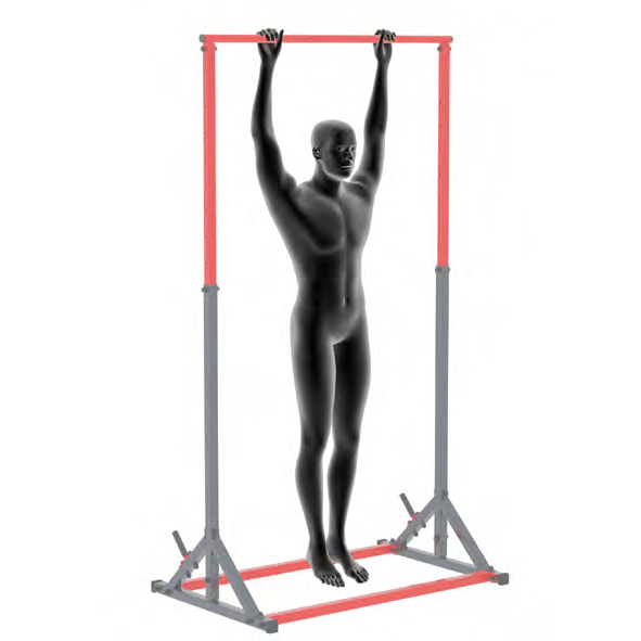 Mannequin sur une barre - Front Lever